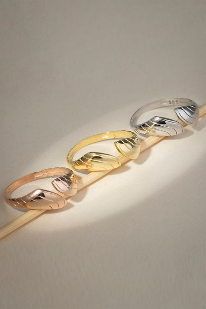 Bague design en or massif