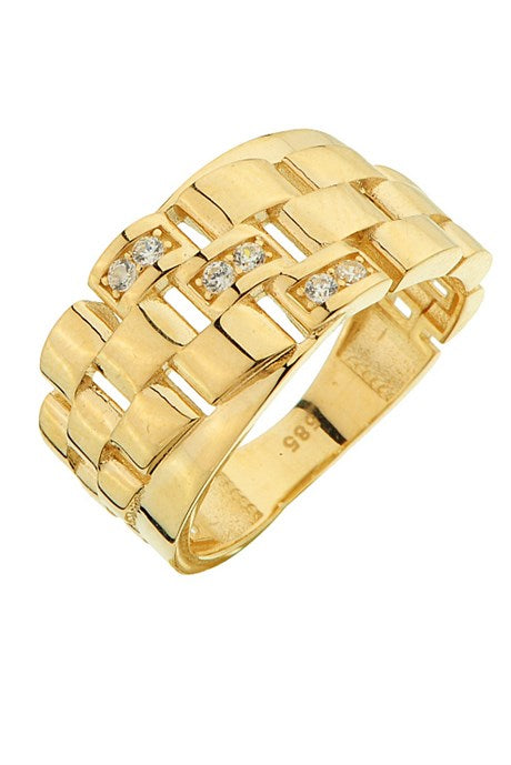 Solid Gold Design Ring | 14K (585) | 4.06 gr