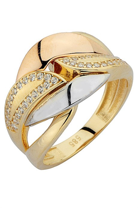 Anillo de diseño de oro macizo | 14K (585) | 3,99 gramos