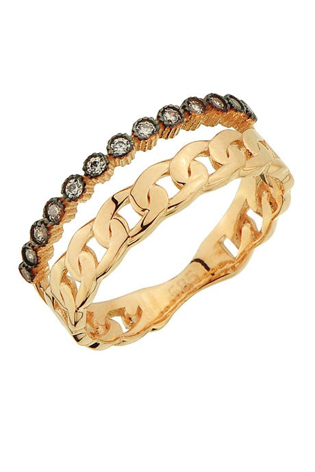 Solid Gold Design Ring | 14K (585) | 3.40 gr
