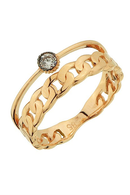 Bague design en or massif | 14K (585) | 3,14 grammes