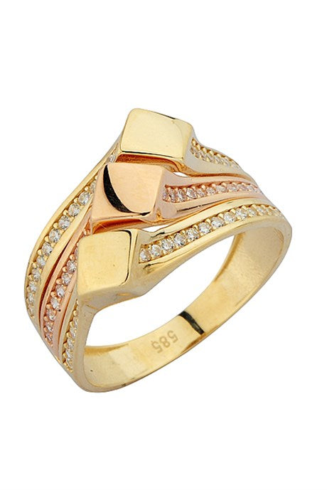 Bague design en or massif | 14K (585) | 3,56 grammes