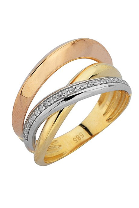 Solid Gold Design Ring | 14K (585) | 3.76 gr