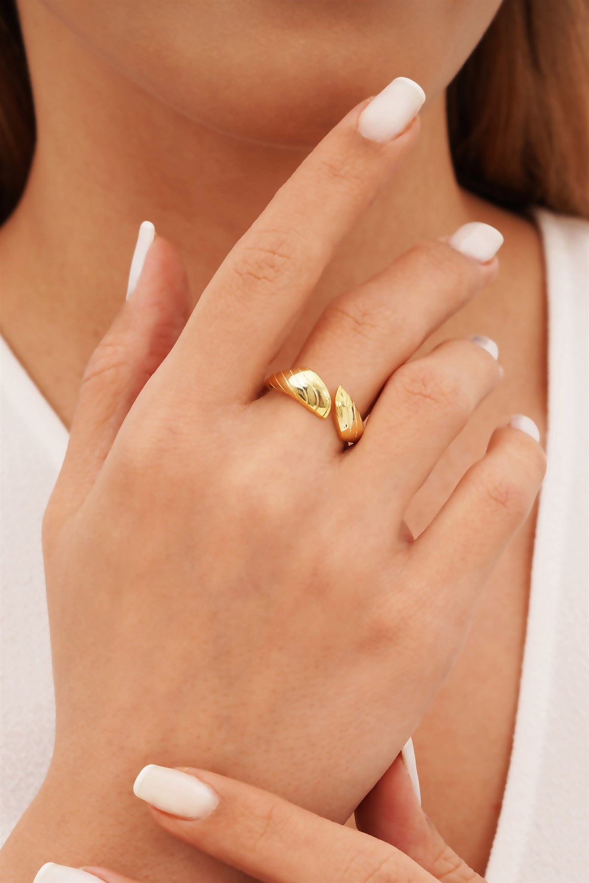 Bague design en or massif