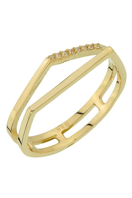 Solid Gold Design Ring | 14K (585) | 2.11 gr