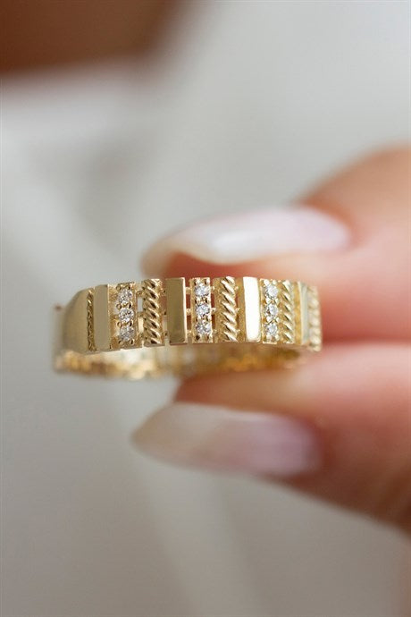 Solid Gold Design Ring | 14K (585) | 2.89 gr