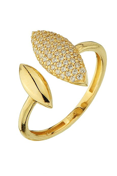 Solid Gold Design Ring | 14K (585) | 3.02 gr | Adjustable Ring