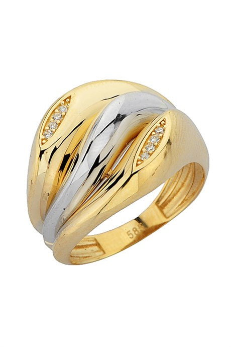 Solid Gold Design Ring | 14K (585) | 5.16 gr