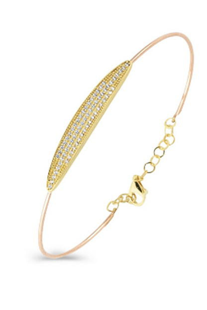 Solid Gold Gemstone Bracelet | 14K (585) | 3.75 gr