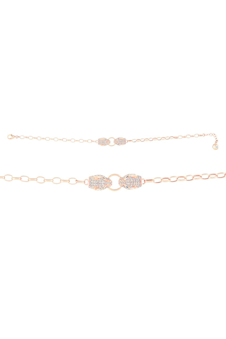 Pulsera de tigre con piedras preciosas de oro macizo