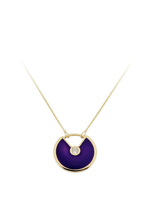 Solid Gold Gemstone Necklace | 14K (585) | 2.76 gr