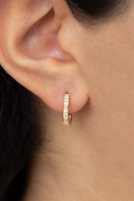Solid Gold Gemstone Earring | 14K (585) | 1.75 gr