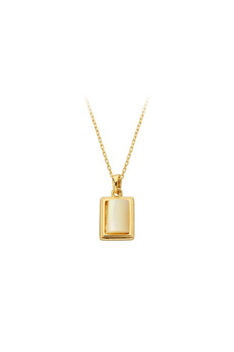 Solid Gold Gemstone Design Necklace | 14K (585) | 2.00 gr