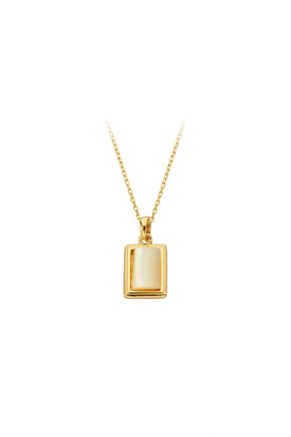 Solid Gold Gemstone Design Necklace | 14K (585) | 2.00 gr