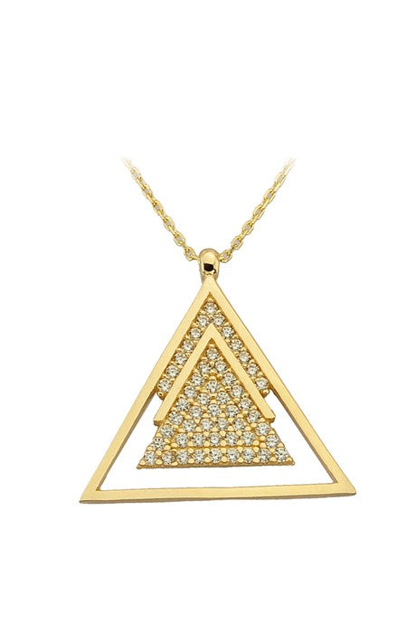 Collier de conception de pierres précieuses en or massif | 14K (585) | 2,64 grammes