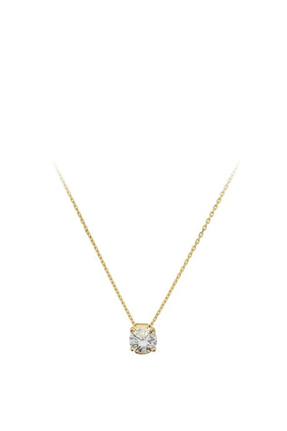 Collier solitaire en or massif | 14K (585) | 1,83 g