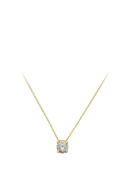 Collier solitaire en or massif | 14K (585) | 1,83 g