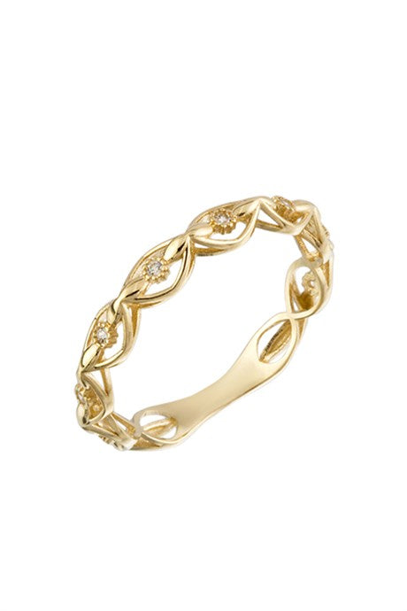 Anillo de tendencia de oro macizo | 14K (585) | 1,28 gramos