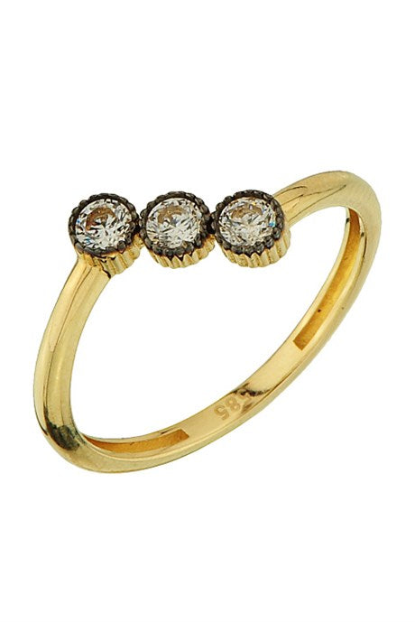 Bague trio en or massif | 14K (585) | 1,87 g