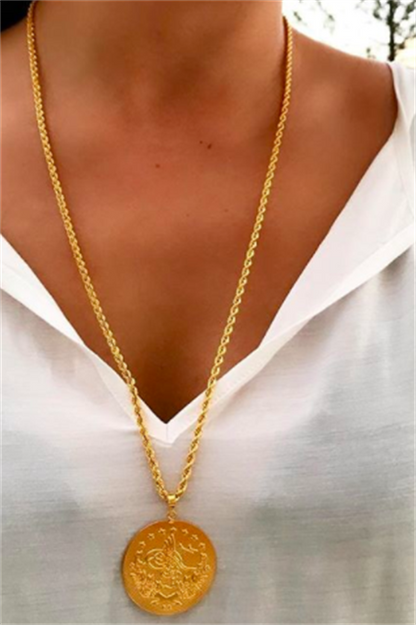 Collar Tugra de oro macizo | 14K (585) | 7,57 gramos