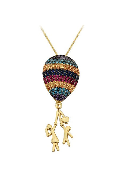 Collier ballon volant en or massif | 14K (585) | 3,57 grammes