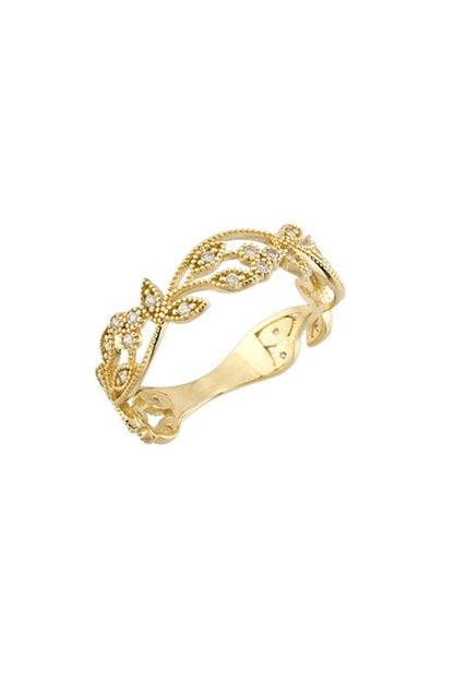 Solid Gold Leaf Ring | 14K (585) | 1.98 gr