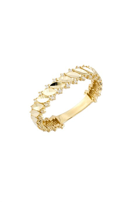 Solid Gold Leaf Ring | 14K (585) | 1.85 gr