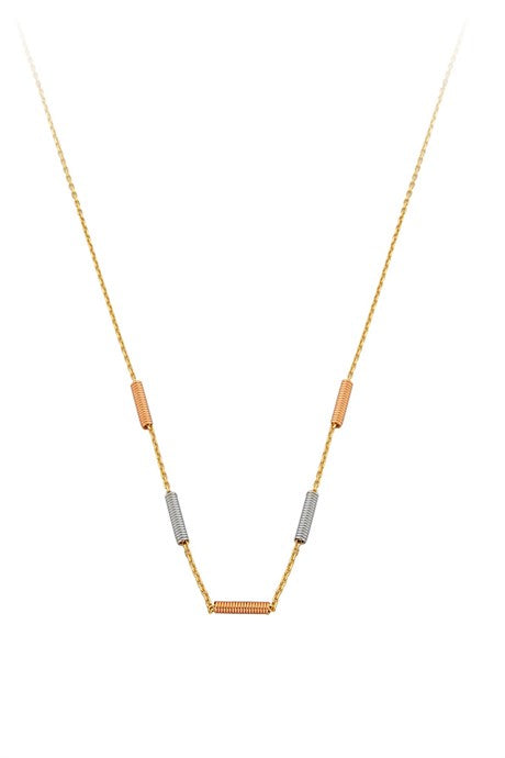 Solid Gold Coil Necklace | 14K (585) | 2.41 gr