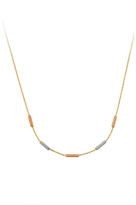 Solid Gold Coil Necklace | 14K (585) | 2.41 gr