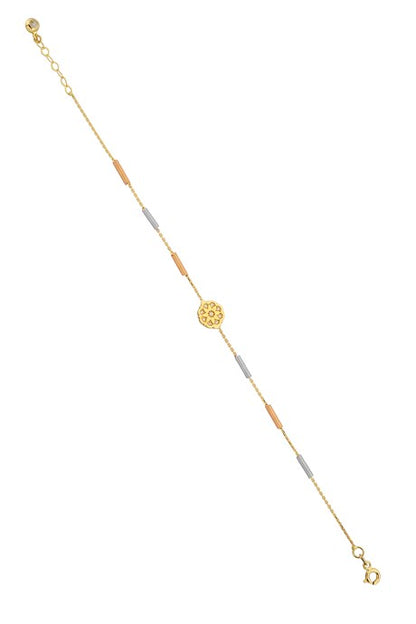 Solid Gold Spring Flower Bracelet | 14K (585) | 2.59 gr