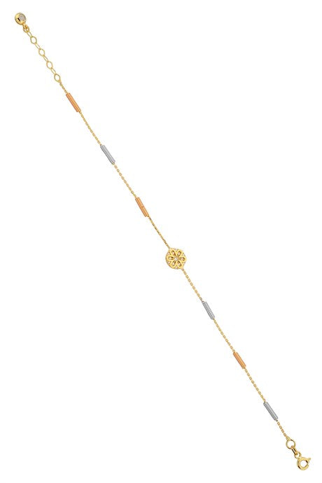 Solid Gold Spring Flower Bracelet | 14K (585) | 2.51 gr
