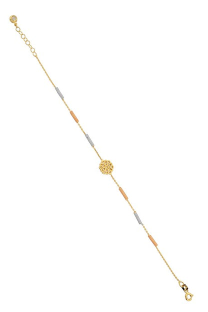 Solid Gold Spring Flower Bracelet | 14K (585) | 2.58 gr