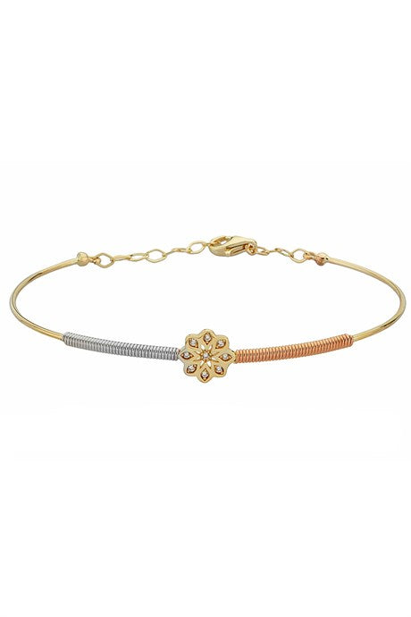 Solid Gold Spring Flower Bracelet | 14K (585) | 3.57 gr