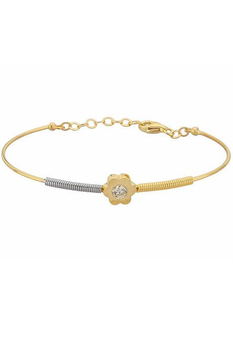 Solid Gold Spring Flower Bracelet | 14K (585) | 3.32 gr