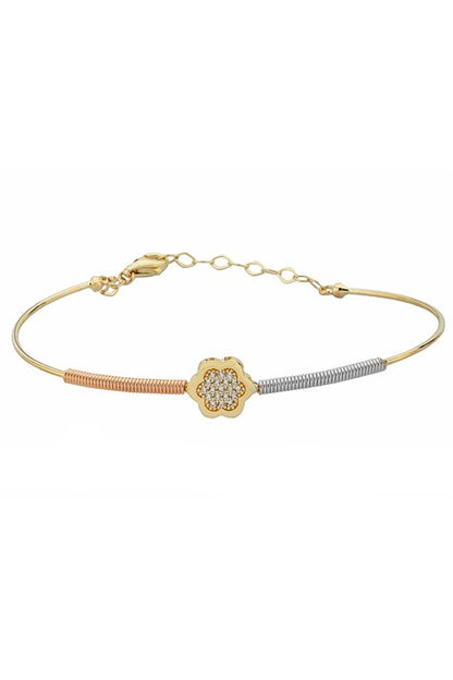 Pulsera de flor de primavera de oro macizo | 14K (585) | 3,64 gramos