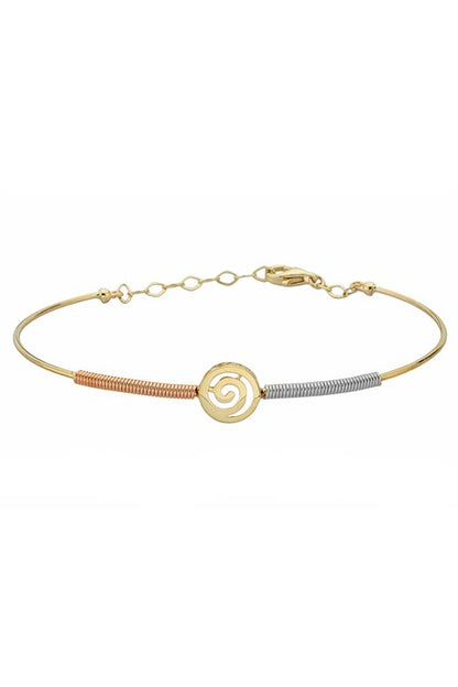 Solid Gold Spring Spiral Bracelet | 14K (585) | 3.36 gr