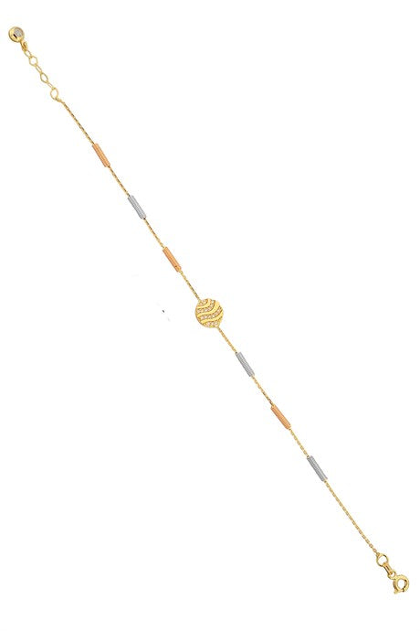 Solid Gold Spring Design Bracelet | 14K (585) | 2.36 gr