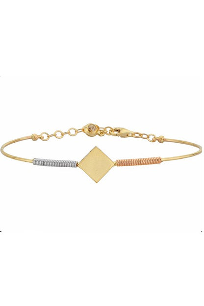 Solid Gold Spring Design Bracelet | 14K (585) | 3.67 gr