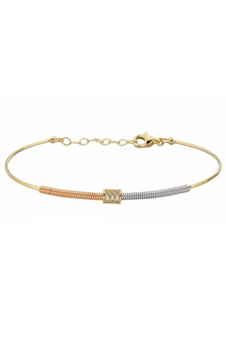 Solid Gold Spring Design Bracelet | 14K (585) | 3.57 gr