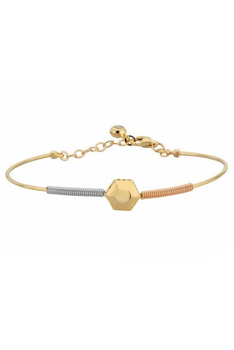 Solid Gold Spring Design Bracelet | 14K (585) | 3.57 gr