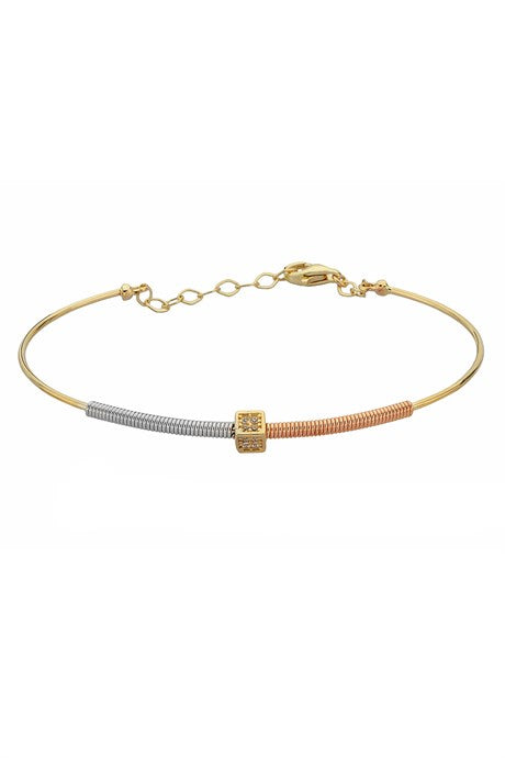 Solid Gold Spring Design Bracelet | 14K (585) | 3.58 gr