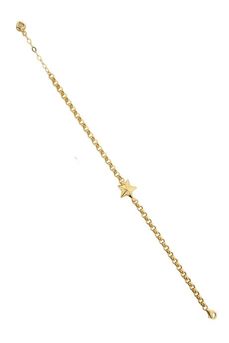 Solid Gold Star Bracelet | 14K (585) | 3.52 gr