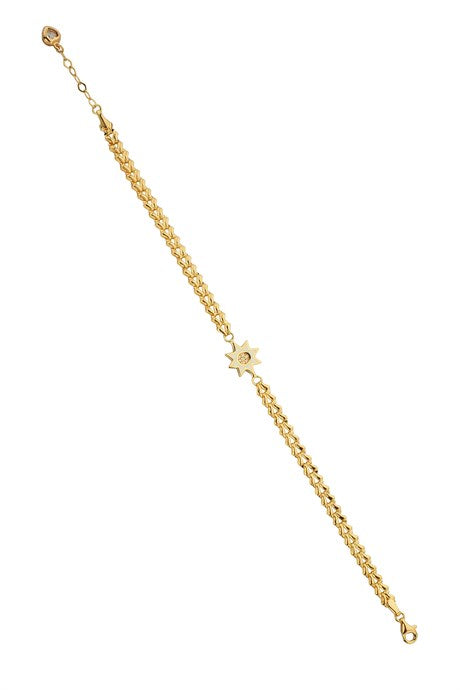 Bracelet étoile en or massif | 14K (585) | 4,39 grammes