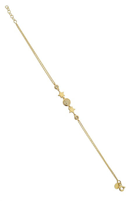 Bracelet étoile en or massif | 14K (585) | 2,23 grammes