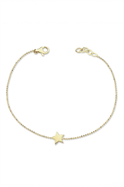 Solid Gold Star Bracelet | 14K (585) | 2.15 gr