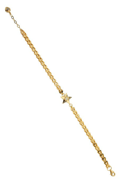 Bracelet étoile en or massif | 14K (585) | 5,08 grammes