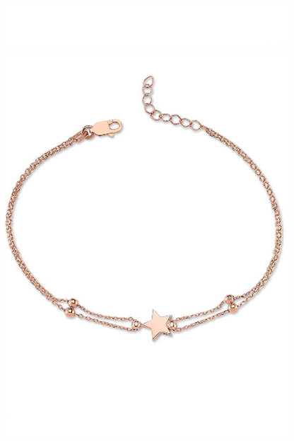 Solid Gold Star Bracelet | 14K (585) | 2.06 gr