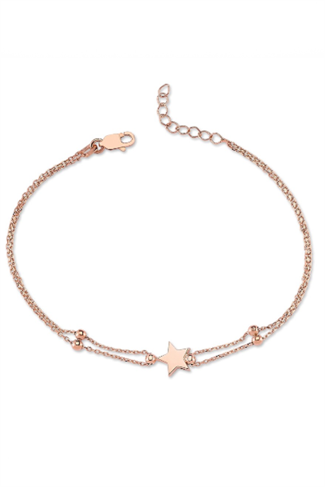 Pulsera de estrella de oro macizo | 14K (585) | 2,06 gramos