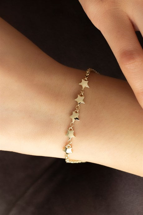 Bracelet étoile en or massif | 14K (585) | 2,86 grammes