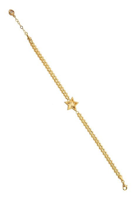 Solid Gold Star Bracelet | 14K (585) | 4.65 gr